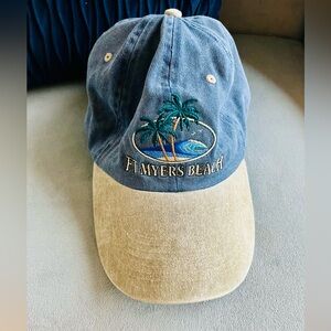 Fort Myers Beach Blue and Tan Cotton Baseball Cap!